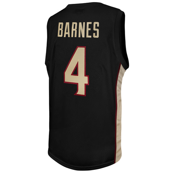 Original Retro Brand NCAA Men's Floida State Seminoles Scottie Barnes #4 Tackle Twill Jersey, Black