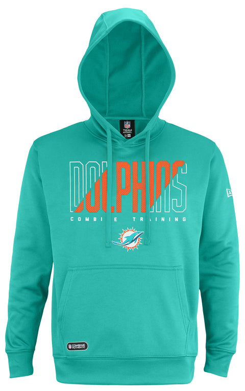 New Era NFL Men's Miami Dolphins Pullover Performance Fleece Hoodie