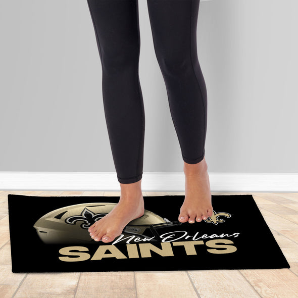 Northwest NFL New Orleans Saints Headspace Washable Area Floor Rug, 20" x 32"