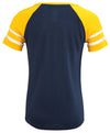 Outerstuff NHL Youth Girls Buffalo Sabres Jersey Striped Logo T-Shirt