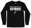 Outerstuff NBA Youth Boys San Antonio Spurs Long Sleeve Tee, Black