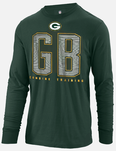 Outerstuff NFL Men's Green Bay Packers Record Setter Long Sleeve T-Shirt