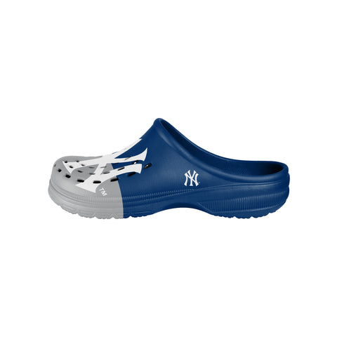 FOCO MLB Men's New York Yankees 2023 Colorblock Big Logo Clogs