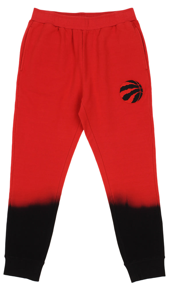 FISLL NBA Men's Toronto Raptors Black Dipdye Jogger, Red