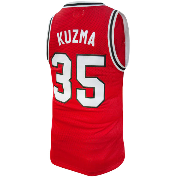 Original Retro Brand NCAA Men's Utah Utes #35 Kyle Kuzma Tackle Twill Jersey