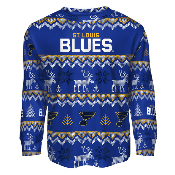Outerstuff NHL Kids Boys (4-7) St. Louis Blues Holiday Pajamas Set
