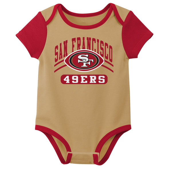 Outerstuff NFL Infant Unisex San Francisco 49ers Variety 3-Pack Set