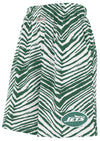 Zubaz NFL Adult Unisex Z88 Zebra Short for Men and Women, New York Jets