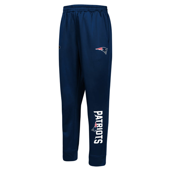 Outerstuff NFL Men's New England Patriots Side Line Elastic Tech Joggers