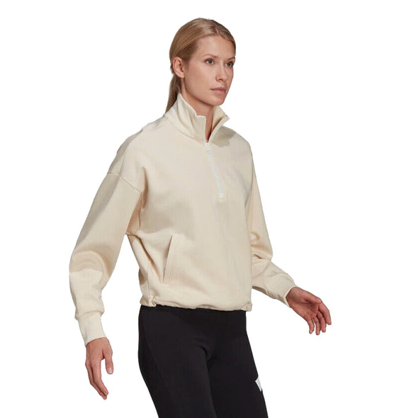 Adidas Women's Sportswear Future Icons Quarter-Zip Sweatshirt, Non-dyed