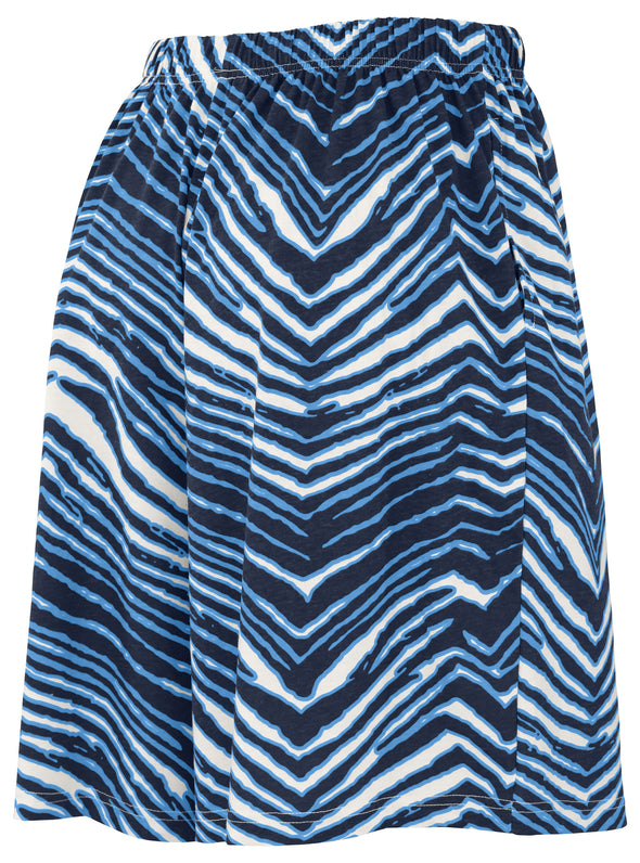 Zubaz NFL Adult Unisex Z88 Zebra Short for Men and Women, Tennessee Titans