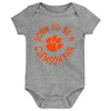 Outerstuff NCAA Infant Unisex Clemson Tigers Born to Be 3-Pack Bodysuit Set