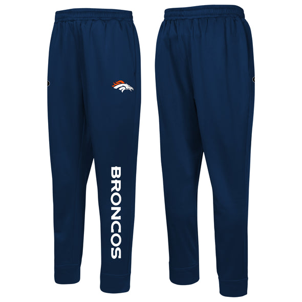 Outerstuff NFL Men's Denver Broncos Side Line Elastic Tech Joggers