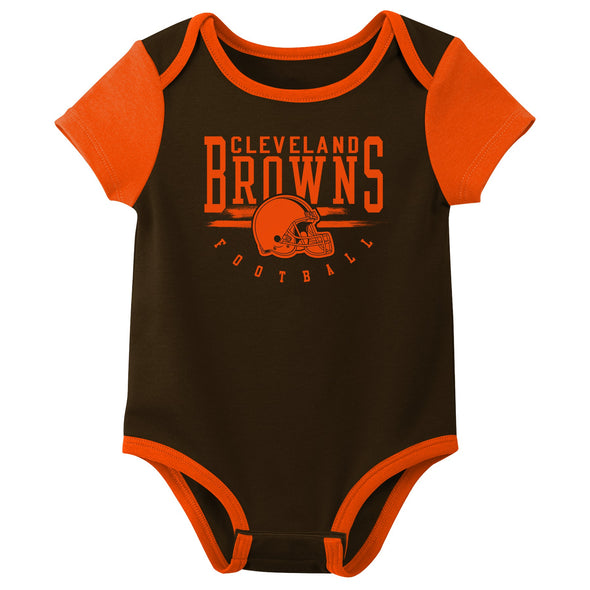 Outerstuff NFL Infant Unisex Cleveland Browns Variety 3-Pack Set