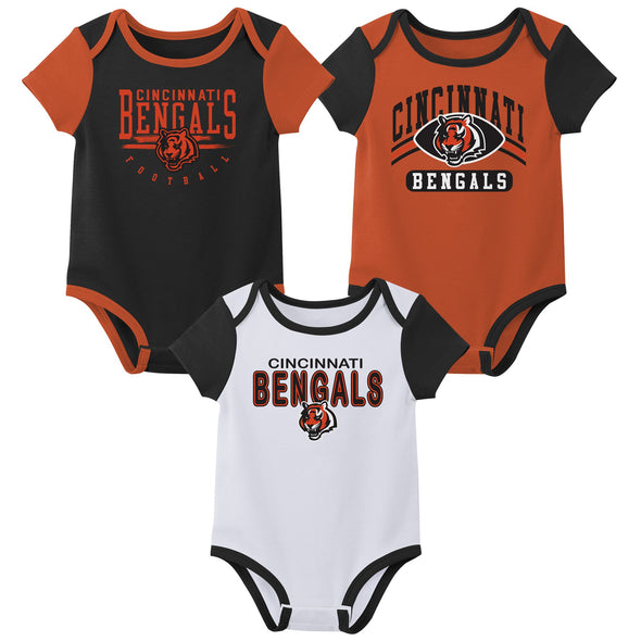 Outerstuff NFL Infant Unisex Cincinnati Bengals Variety 3-Pack Set