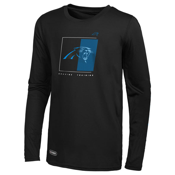 Outerstuff NFL Men's Carolina Panthers Too Tough Long Sleeve Dri-Tek T-Shirt