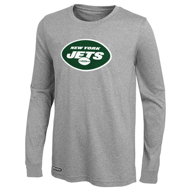 Outerstuff NFL Men's New York Jets Primary Stadium Logo Long Sleeve Tee