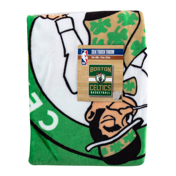 Northwest NBA Boston Celtics Singular  Silk Touch Throw Blanket, 45 X 60