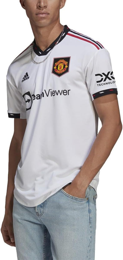 Adidas Men's Manchester United 22/23 Away Authentic Jersey, White