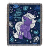 Northwest My Little Pony-Shine Bright Woven Tapestry Throw Blanket, 48"W x 60"L