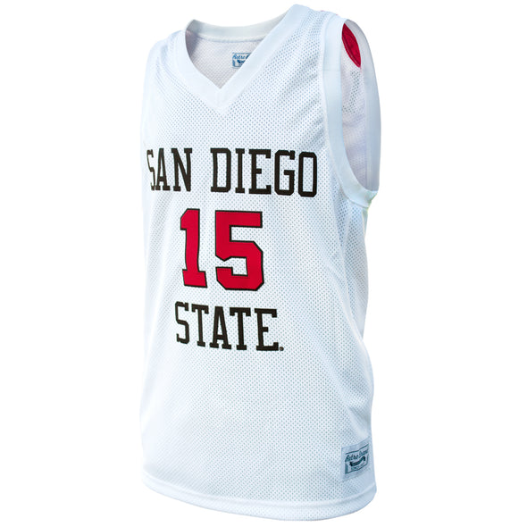 Original Retro Brand NCAA Men's San Diego State Aztecs #15 Kawhi Leonard Tackle Twill Jersey