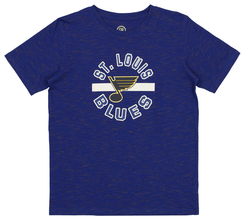 Outerstuff NHL Youth Girls St. Louis Blues Team Logo Circle Graphic Short Sleeve T-Shirt