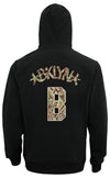 FISLL NBA Men's Brooklyn Nets Moroccan Detail Hoodie, Black