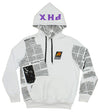 FISLL NBA Men's Phoenix Suns Newspaper Print Hoodie, White