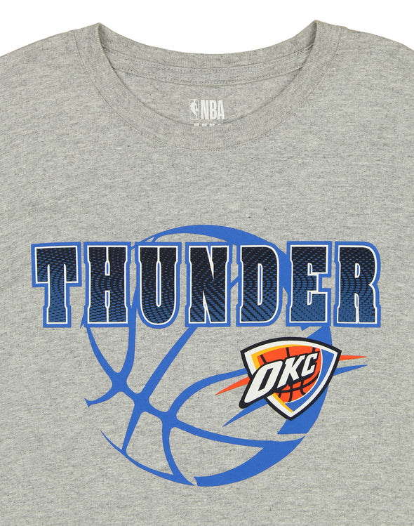 Outerstuff NBA Youth Boys Oklahoma City Thunder Short Sleeve T-Shirt, Grey