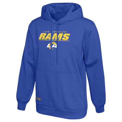 Outerstuff NFL Men's Los Angeles Rams Stated Pullover Hoodie, Blue