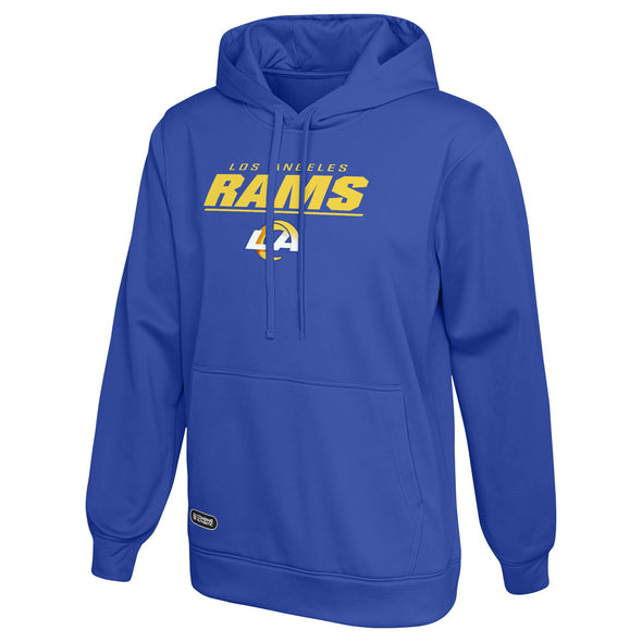 Outerstuff NFL Men's Los Angeles Rams Stated Pullover Hoodie, Blue