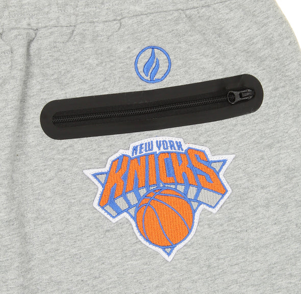 FISLL NBA Men's New York Knicks Jogger, Heather Gray