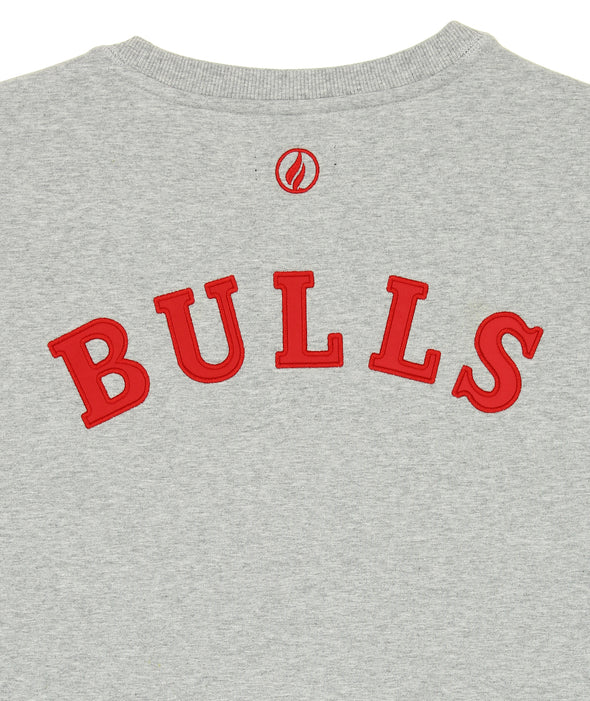 FISLL NBA Men's Chicago Bulls Sweatshirt Top, Gray