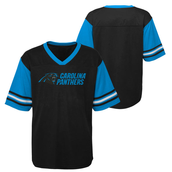 Outerstuff NFL Toddler Carolina Panthers Teams Mesh Tee, Black