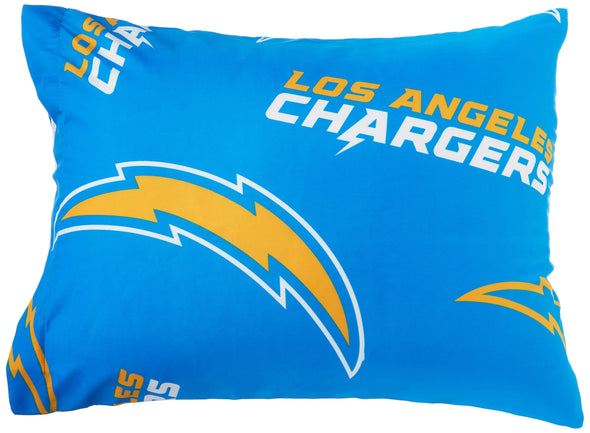 Northwest NFL Los Angeles Chargers Rotary Twin Bed in Bag Set