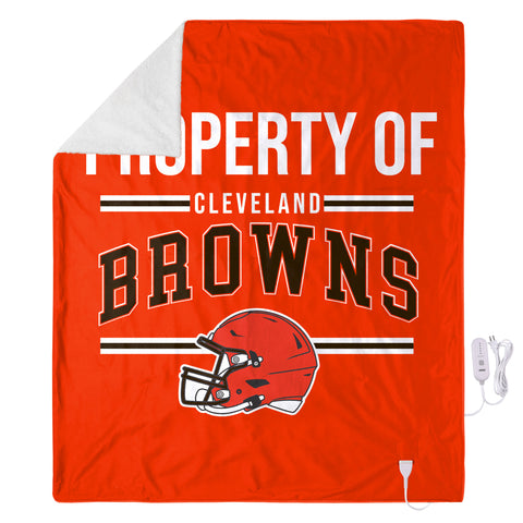 FOCO NFL Cleveland Browns Exclusive Heated Throw Blanket, 50"x60"
