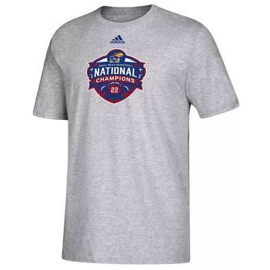 Adidas NCAA Men's Kansas Jawhawks Amplifier Short Sleeve T-Shirt