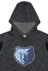 Outerstuff NBA Youth Boys Memphis Grizzlies Space Dye Hooded Scuba Long Sleeve Shirt