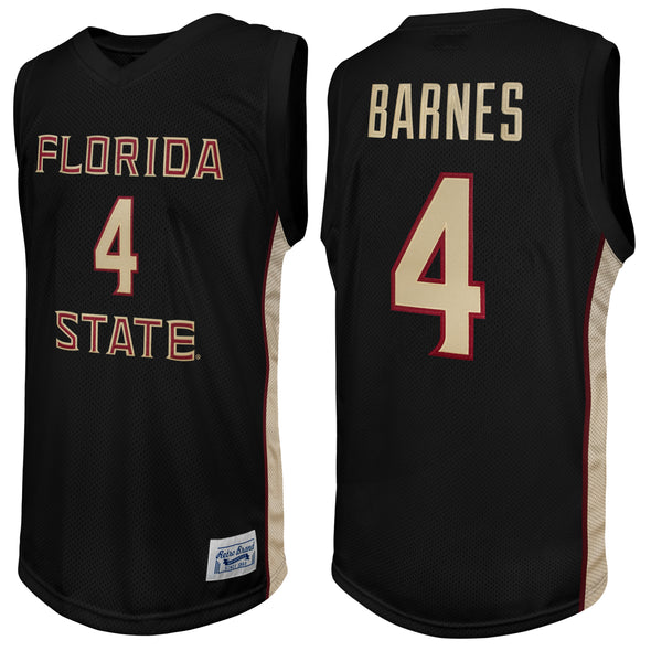 Original Retro Brand NCAA Men's Floida State Seminoles Scottie Barnes #4 Tackle Twill Jersey, Black