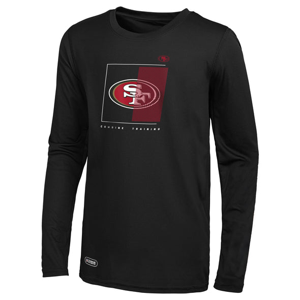 Outerstuff NFL Men's San Francisco 49ers Too Tough Long Sleeve Dri-Tek T-Shirt