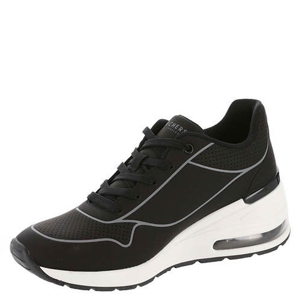 Skechers Women's Million Air Higher Lifted Sneakers, Black