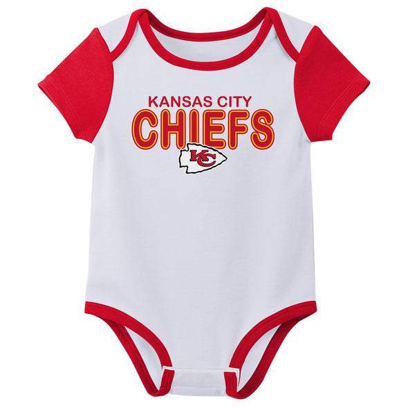 Outerstuff NFL Infant Unisex Kansas City Chiefs 49ers Variety 3-Pack Set