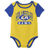 Outerstuff NFL Infant Unisex Los Angeles Rams Variety 3-Pack Set