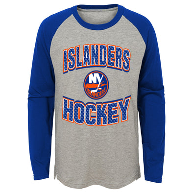 Outerstuff NHL Kids Boys New York Islanders Long Sleeve Raglan T-Shirt