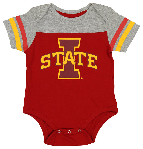Outerstuff NCAA Newborn Iowa State University Team Splash Heather Grey Creeper