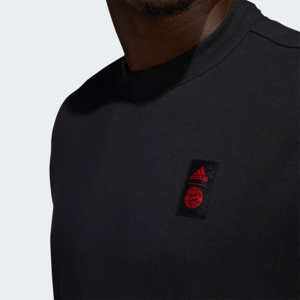 Adidas Men's FC Bayern DNA Lifestyler Heavy Cotton Tee, Black