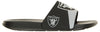 FOCO NFL Men's Las Vegas Raiders Cropped Big Logo Raised Slides