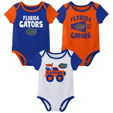 Outerstuff NCAA Infant Unisex Florida Gators Variety 3-Pack Bodysuit Set