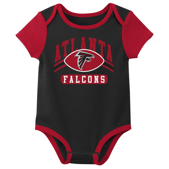 Outerstuff NFL Infant Unisex Atlanta Falcons Variety 3-Pack Set