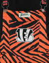 Zubaz NFL Unisex Zebra Lightweight Bib, Cincinnati Bengals